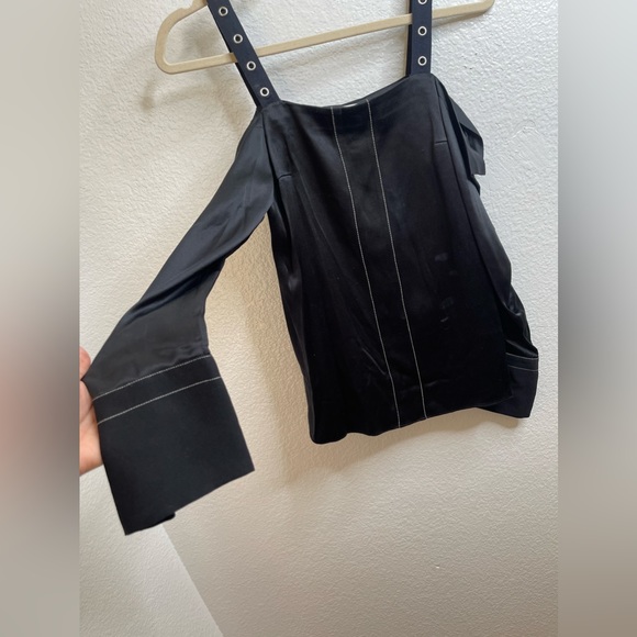 3.1 Phillip Lim Utility Collection Cold long sleeves shoulder blouse Sz xs - Picture 12 of 14